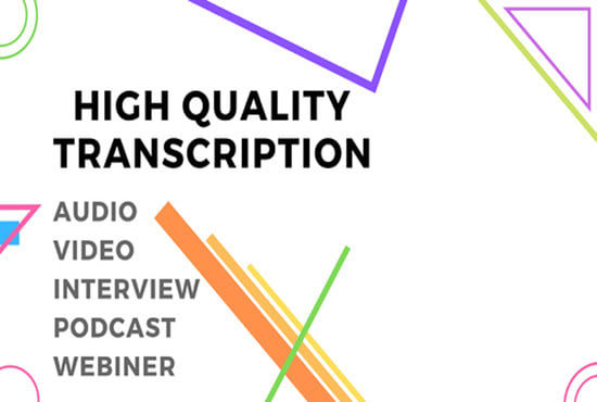 I will do flawless audio or video transcription in 24 hours