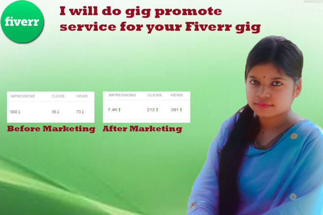 I will do gig promote service for your fiverr gig