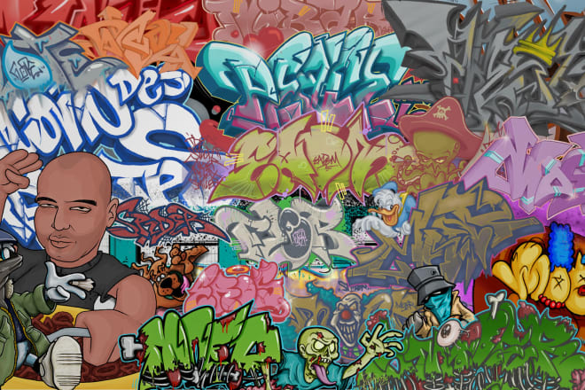 I will do graffiti art stylehandstyle and 3d letters