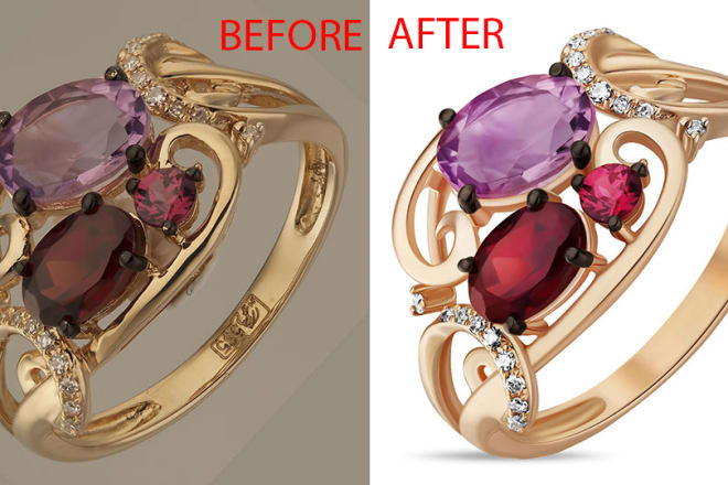 I will do HD quality jewelry images retouching