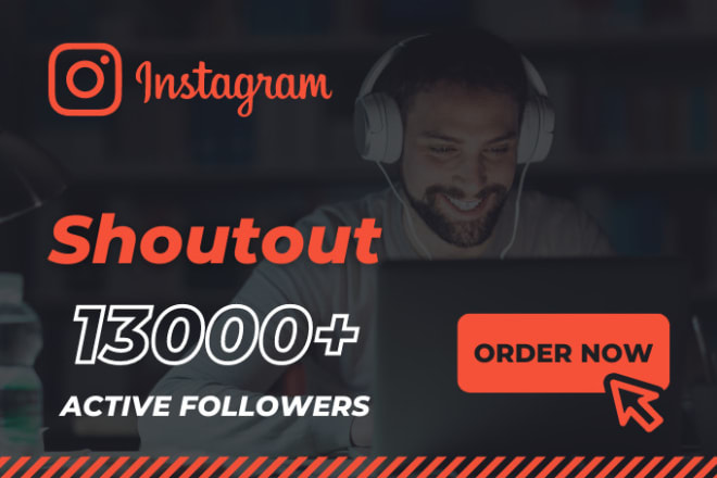 I will do instagram shoutout promotion to 12500 followers