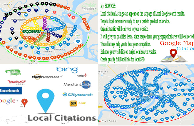 I will do local citations of google map for your local business SEO