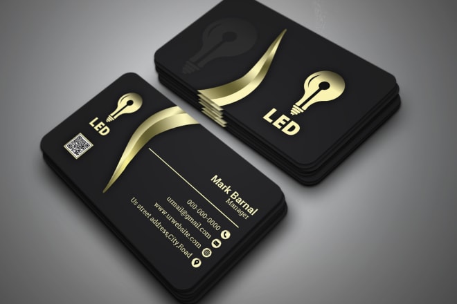 I will do luxury modern unique business card design