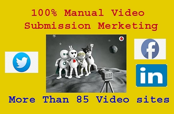 I will do make manual video submission on video sharing sites