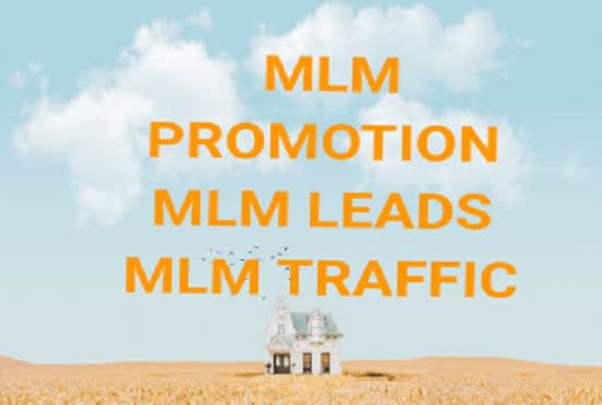 I will do mlm promotion to get real signup and leads