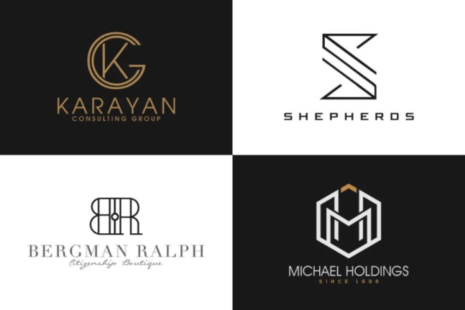 I will do modern and luxury minimalist logo