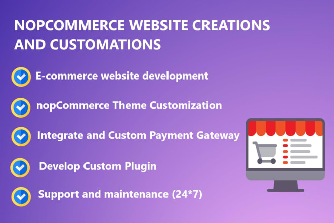 I will do nopcommerce website and custom plugins