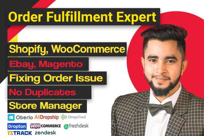 I will do order fulfillment for shopify woocommerce