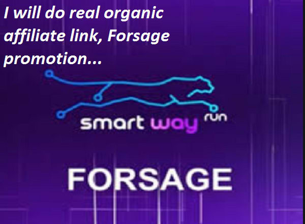I will do organic forsage, affiliate link promotion,ptc, clickbank to unlimited traffic