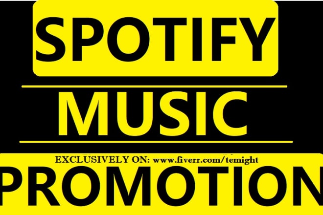 I will do organic spotify promotion for your music tracks and ep