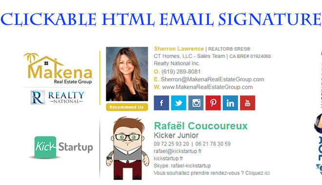 I will do outlook gmail html email signature