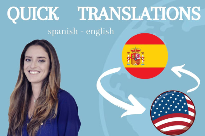 I will do perfect translation from spanish to english and back