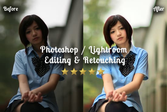 I will do photo editing and retouching using photoshop or lightroom