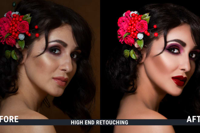 I will do photo editing, photo retouching and high end retouching