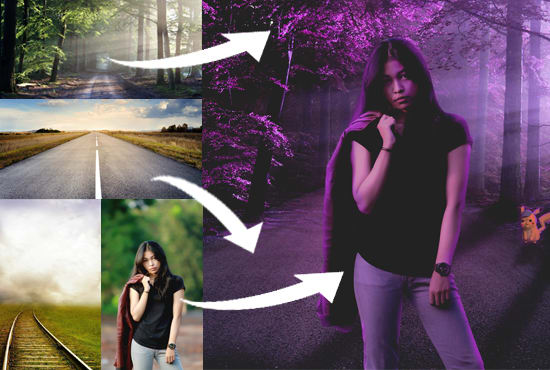 I will do photo manipulation, collage photo, and blend images in photoshop