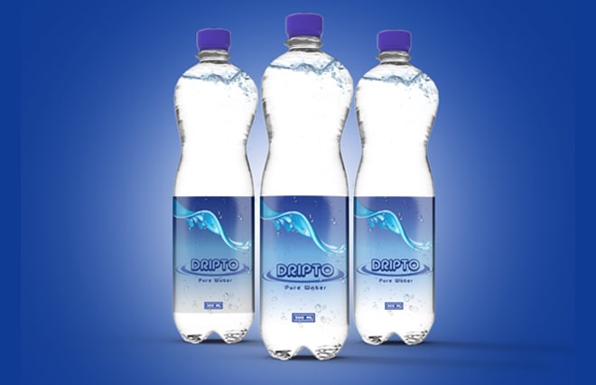 I will do premium water bottle label design