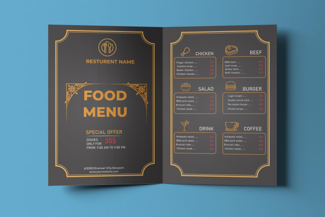 I will do price menu design, food menu or restaurant menu design