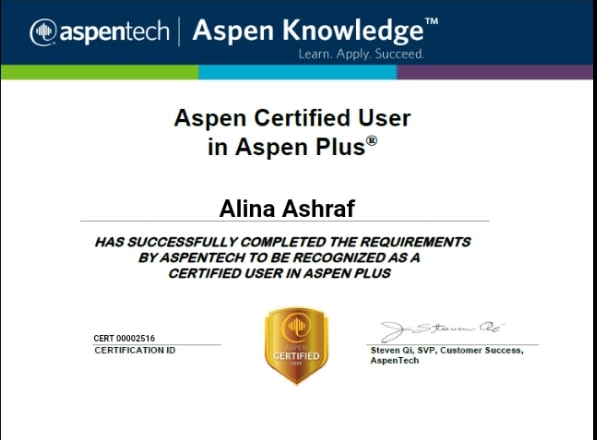 I will do process simulation on aspen plus, hysys and edr