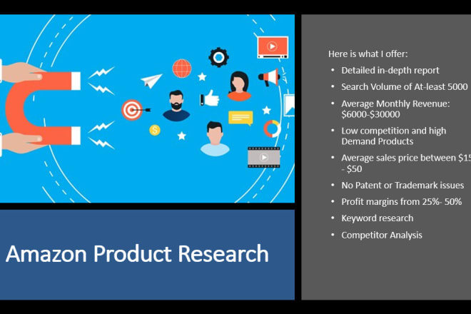 I will do product research for amazon fba pl