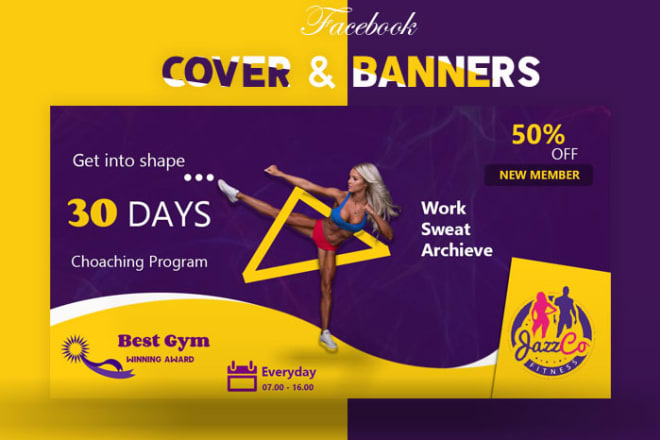 I will do professional facebook cover page image design