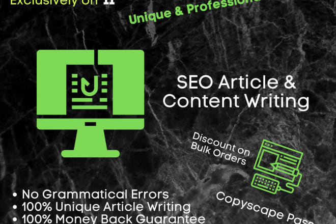I will do quality SEO article writing, blog post, content writing for wordpress site