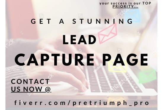 I will do responsive landing page, lead capture page, squeeze page, sales page for you