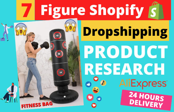 I will do shopify dropshipping product research that sell