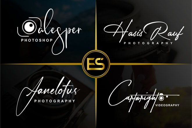 I will do signature logo photography or watermark design