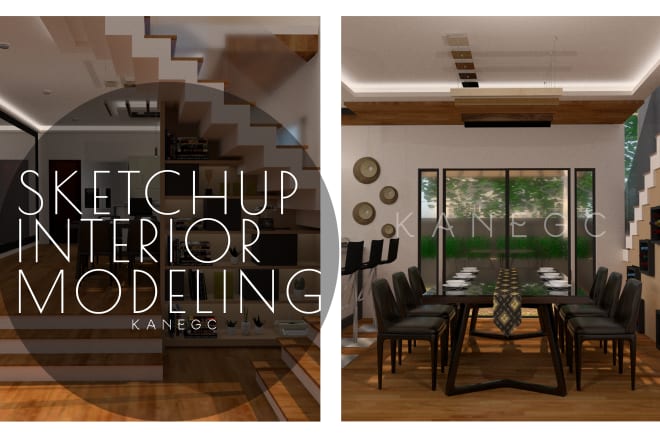 I will do sketchup and vray interior renderings per room
