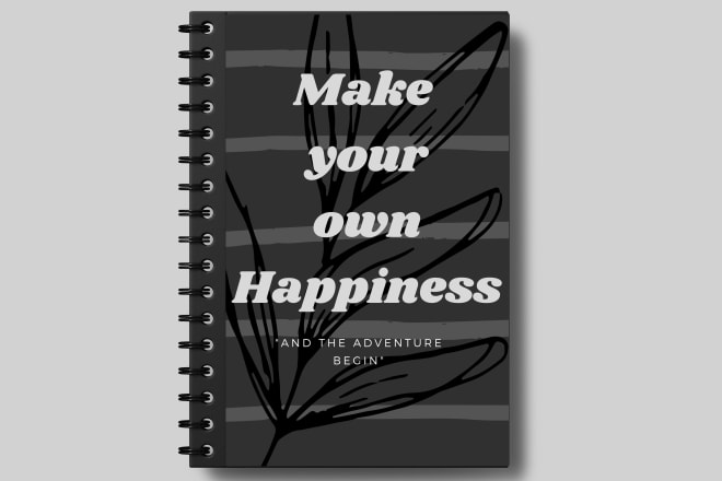 I will do unique custom notebook cover design