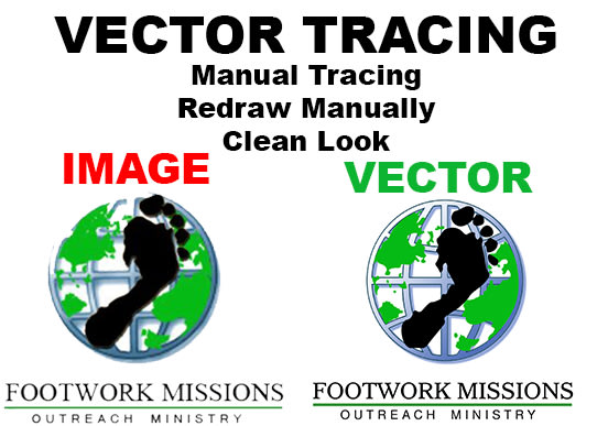 I will do vector tracing, graphic to vector, logo vector tracing