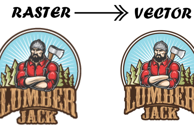 I will do vector tracing, redraw, recreate logo and vectorize image in vector
