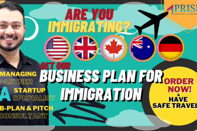 I will draft investor ready business plan for immigration