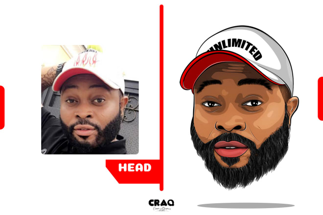 I will draw a dope vector avatar for your social media cover