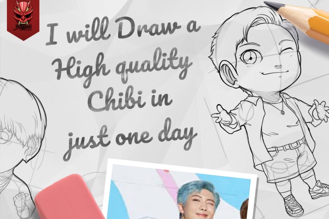 I will draw a high quality chibi in just one day