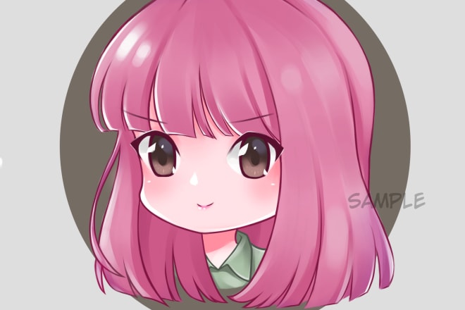 I will draw cute chibi icon, avatar, and profile pic