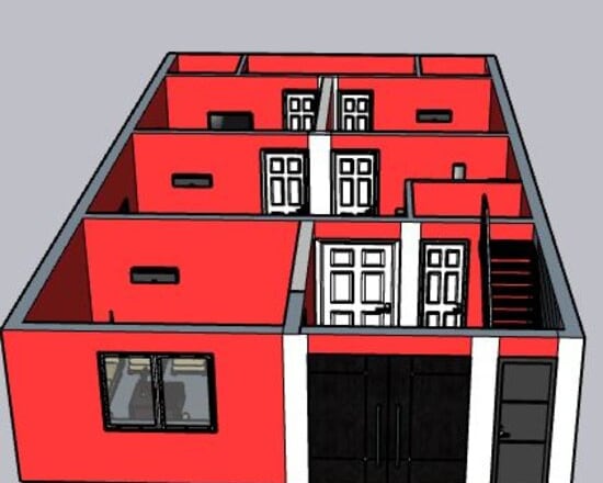 I will draw house plan on sketchup