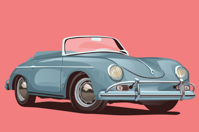 I will draw vector art cartoon from your car or any vehicle