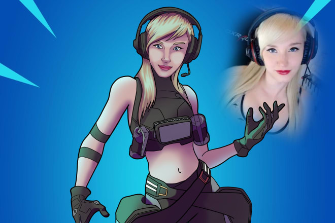 I will draw you as a fortnite character