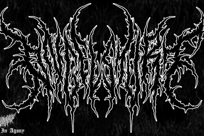 I will draw your black, slam, brutal, death metal band line logo
