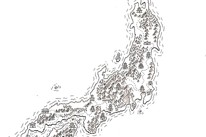 I will draw your rpg fantasy world map full of details