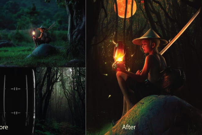 I will edit a collage photo manipulation retouch and other photoshop work