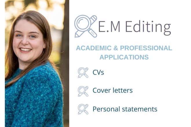 I will edit and proofread your CV, cover letter or personal statement
