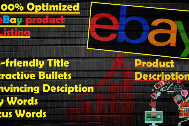 I will engaging ebay product listing, SEO optimized ebay store listing