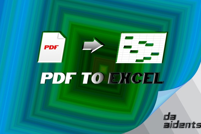 I will extract pdf files to excel