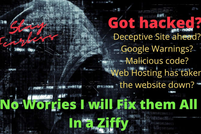 I will fix deceptive site ahead message, malware removal