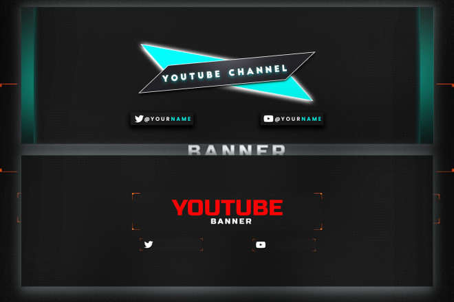 I will free PSD, design youtube and twitch banner