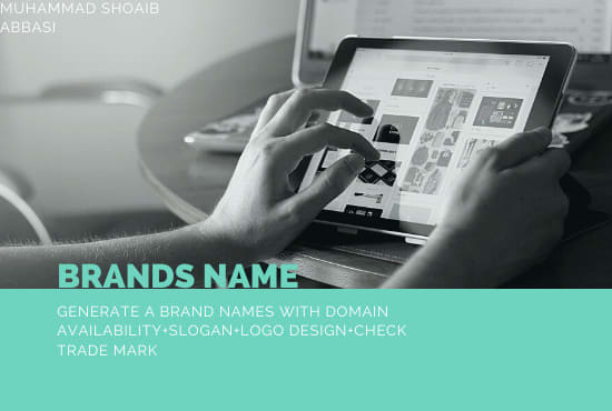 I will generate business name and brand name with domain and slogan