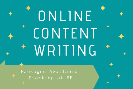 I will ghost write and rewrite your content or projects