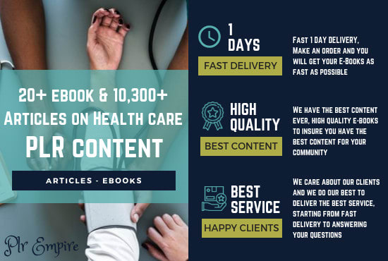 I will give you 21 ebook and 10,300 articles on health care